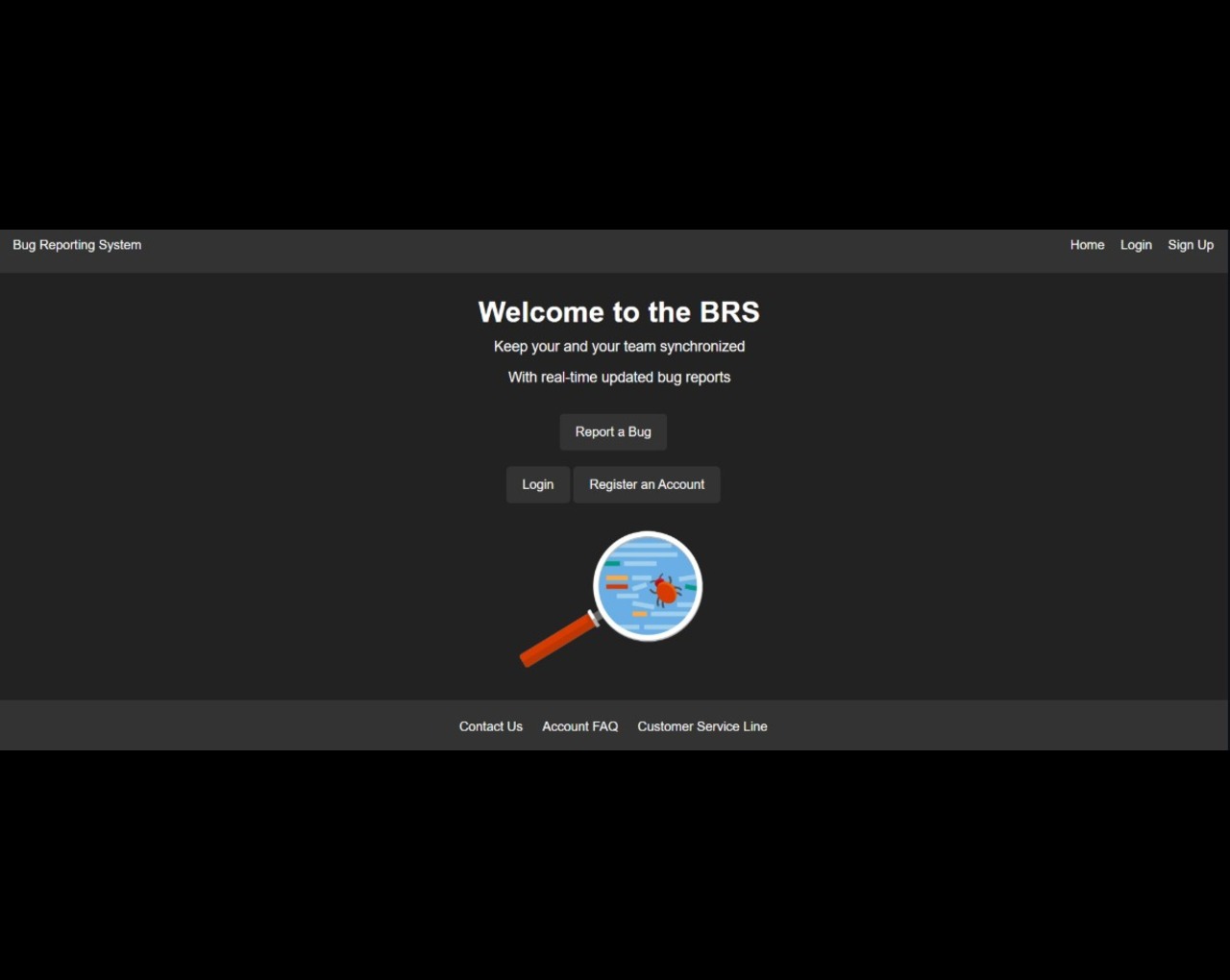 Bug Report Home Page